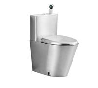 Stainless Steel Toilet, Double Flush Siphon, High-Efficiency Water-Saving, Anti-Freeze and Crack-Resistant, Ideal for Commercial and Public Bathrooms