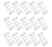 Stainless Steel Toilet Flush Button 1.2x0.6 Inch Spring, 15pcs | Silver Hardware for Tank Accessories, Smooth Push Action, Universal Fit for Residential and Rental Use