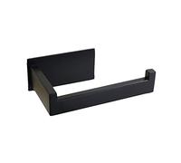 Stainless Steel Toilet Paper Holder, No Drill Self Adhesive Toilet Roll Holder for Bathroom Kitchen, Sliver/Black