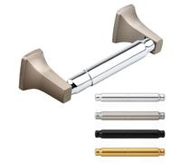 Stainless Steel Toilet Paper Holder Replacement Rod Spring Roller Retractable for Wall Mount Bathroom Quick Install No Tools Needed