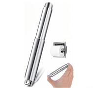 Stainless Steel Toilet Paper Holder, Replacement Rod, Spring Roller, Retractable TP Spindle for Wall Mount, Rust-Resistant, Pack(Chrome)