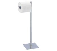 Stainless Steel Toilet ROLL Holder Stand Swivel Free Standing Holds Extra ROLL Storage Bathroom (Stainless Steel Square Base)