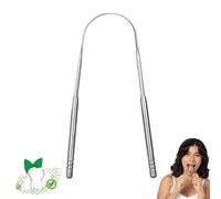 Stainless Steel Tongue Cleaners Metal Tongue Scrapers Restore Fresh Breath U-Shaped Travel Tongue Scraper with Flexible Design Improve Taste and Oral Health Hygiene Product for Men and Women