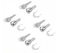Stainless Steel Tool Box Lock Replacement Set,Cabinet Cam Locks 180° Rotation,1 Cylinder + 2 Keys + Fastening Tab,for Storage Units Tool Chests