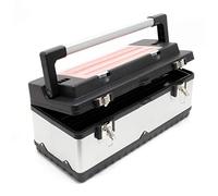 Stainless Steel Tool Box Organiser Case Storage with Plastic Frame, Tool Holder and Handle