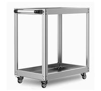 Stainless Steel Tool Cart, Heavy-Duty Metal with Wheels, Large Capacity Workshop Tool Storage, Ideal for Mechanics, Garage & Warehouse Use