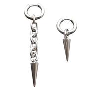 Stainless Steel Tooth Hoop Earrings for Women Men Y2k Jewellery Gothic Ear Studs Dangle Korean Fashion Earrings Drop For Women Hangle, one size, As described