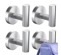 Stainless Steel Towel Hook 4 Pieces Soft Hanger For
