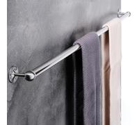 Stainless Steel Towel Rail - Wall-Mounted Towel Rack, Rust & Scratch-Resistant, Super Long 30-120 cm, Easy Assembly Bath Towel Holder for Bathroom, Kitchen, Shower