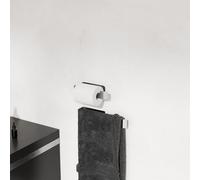 Stainless Steel Towel Set - Toilet Paper Holder and Towel Ring - Self Adhesive, 25CM & 17CM (İNOX)