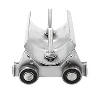 Stainless Steel Track Roller Trolley, 24mm Pulley Wheel for Cable Management Systems, Galvanized Finish, 50mm Spacing