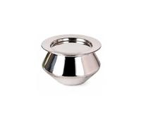 Stainless Steel Traditional Indian Handi Serving Bowl with Lid for Curry, Dal, Rice, Biryani, Vegetables & Desserts, Deep Round Serving Dish, Food Safe, Rust Resistant Kitchen Tableware (Small)