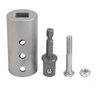 Stainless Steel Trailer Drill Compatible with 1 Inch Drive Shafts and Includes 12 Inch Socket Adapter for Effortless Operation
