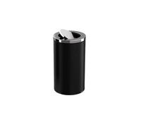 Stainless Steel Trash Can 15L/25L/50L Black Kitchen Bin with Swing Lid for Home Office Bathroom and Kitchen Waste Management