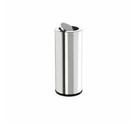 Stainless Steel Trash Can 15L 25L 50L Open Top Kitchen Bin Silver Garbage Container for Home Office Indoor Waste Basket Waste Management Solution