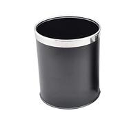 Stainless Steel Trash Can for Home & Hotel, 10L Black Garbage Bin, Sleek Design, & Easy to Clean, Modern Waste Container for Kitchen & Office