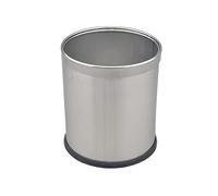 Stainless Steel Trash Can for Home & Hotel, Modern Grey Garbage Bin, & Stylish Waste Container, Perfect for Kitchen, Office, and Bathroom Use