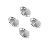 Stainless Steel Trash Can Lid 4 Piece Integrated Bathroom Waste Bin Cover 430 Silver Garbage Can Top Stylish & Practical Waste Management Solution