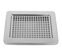 Stainless Steel Trash Can Tray Grid Lid for Outdoor Ash Disposal | Rectangular Tray Cover, Efficient Drainage, Silver Finish, for Hotel Lobbies, Entrances, and Cigarette Ends