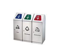 Stainless Steel Trash Can with Lid - Leak-Proof Shake Cover for Odor Control, Ideal for Household, Outdoor, Park, and Industrial Hygiene Waste Management