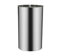 Stainless Steel Trash Can with Round Countertop Balance Cover, Built-in Balance Swing Bin Lid, Recessed Waste Bathroom Kitchen Trash Can,Silver,18L 430 Trash (Silver 8L 304 Trash)