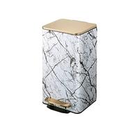 Stainless Steel Trash Can with Soft-Close Lid 15L Recycling Bin with Inner Plastic Buckets Pedal Operation Ideal for Kitchen Waste Management