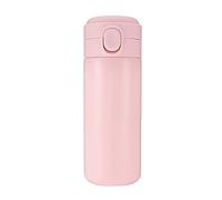 Stainless Steel Travel Mug with Spill Proof Lid Vacuum Insulated Mug Coffee Cup Up Travel Coffee Tumbler for Hot and Cold Coffee and Tea 450ml We are Happy to Serve You Ceramic Cup (Pink, D)