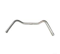 Stainless Steel Trekking Comfort Handlebar, 560mm All-Rounder Bar for 25.4mm Stem, Silver For Cruiser Sit-Up Handlebars for Old School Folding City Bikes