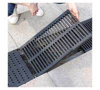 Stainless Steel Trench Drain Cover, Heavy-Duty Slotted Grate for Efficient Rainwater Drainage, Ideal for Kitchen Yard Driveway Sidewalk Patio Commercial Use