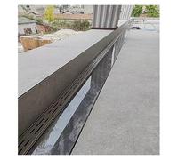 Stainless Steel Trench Drain Kit, Outdoor Channel Drain Kit With Grate Removable For Bathroom/Kitchen/Yard, Rectangular Driveway Drainage Gutter(100x6x5cm)