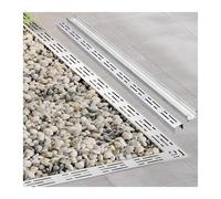 Stainless Steel Trench Drain Kit - Removable Channel Drainage System with Grates for Outdoor, Yard, Patio, Deck, Bathroom, Garden, and Sidewalk Applications