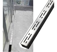 Stainless Steel Trench Drain Kit with Removable Grate for Outdoor Yard Garden Farm Deck Drainage