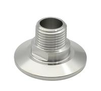 Stainless Steel Tri Clamp Male Threaded Straight Adapter for BSPT Sanitary Connections - Durable and Versatile 1pc(3/8inchx50.5mm)