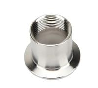 Stainless Steel Tri Clamp Threaded Fitting - Male/Female Connection, Sanitary Straight Flange, SS304, 1pc(64MM*1/2INCH)