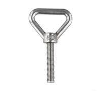 Stainless Steel Triangular Lifting Ring Screw, M8/M10/M12, 304 Grade Heavy Duty Bolt, Rust Resistant Welded Eye Nut for Industrial Hoisting(M12*55)