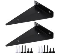 Stainless Steel Triangular Wall Bracket Support for Shelves, Cisterns, Sinks and Roof Frames - Heavy Duty Right Angle Mounting Bracket for Home Improvement and DIY Projects(C)