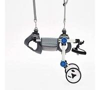 Stainless Steel Trolley for Adjustable Medium-Sized Dogs, Pet/Cat and Dog Wheelchair, Two-Wheel Rehabilitation for The Disabled (Blue S)