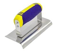 Stainless Steel Trowel - Concrete Edge Shape, 25CM Finishing Tool, Angle Shaping , Handle Design, Smooth Project Trim | For Construction Concrete Finite