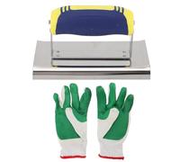 Stainless Steel Trowel Portable Flat Finishing Wall Corner Spatula with Soft Grip Handle Construction Project