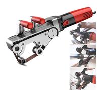 Stainless Steel Tube Sander Belt Grinder with Variable Speeds and Sanding Belts for Metal Polishing and Grinding Plastic Aluminum Iron