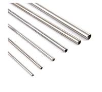 Stainless Steel Tubes Silver Round 304 Stainless Steel Capillary Tube Pipe 250mm Hollow Circular Tube OD 3/4/5/6/8/10mm ID 2/3/5/6/8mm(8x6x250mm)