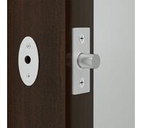 Stainless Steel Tubewell Key Mortise Lock for Fire Doors and Framed Doors, 61 x 21 x 41 mm (2.4" x 0.82" x 1.61"), Silver Finish with Installation Hardware