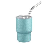 Stainless Steel Tumbler With Straw Portable Water Drinkware Beverage | Double Wall Leakproof BPA Free Reusable Vacuum Insulation Double Wall Travel Car Cup Holder for Outdoor Camping Tri Blue