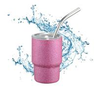 Stainless Steel Tumbler With Straw Portable Water Drinkware Beverage | Double Wall Leakproof BPA Free Reusable Vacuum Insulation Double Wall Travel Car Cup Holder for Outdoor Camping Tri Purple