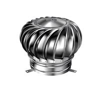 Stainless Steel Turbine Roof Vent, Ventilator Rotating, Chimney Cover Cap,Powered By Wind Weatherproof,for Houses Factory Attic(Ventilation Diameter 250mm)