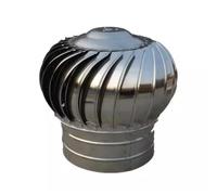 Stainless Steel Turbine Roof Ventilator,Rotating Chimney Cover Cap,Vent Automatic Rotation By Wind/air Flow,with Clamps for Houses Factory Attic(Diameter 200mm)