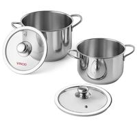 Stainless Steel Tuscany Combo Set 0f 2 Casserole 16 cm (2 Lit.) & 18 cm (2.8 Lit.)
