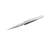 Stainless Steel Tweezers Cross Reverse Round Head Reverse Fork Pointed Labor-Saving Fixed Self-Locking Clip Hand Tools Reverse Tweezers Precisions for Paper Crafting Soldering
