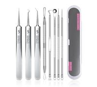 Stainless Steel Tweezers Storage Box Quick Easy Removal Comedone Removal