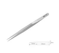Stainless Steel Tweezers with Fine Tip and Anti-Static for Precision Repair of Small Instruments, Circuit Boards, Digital Devices - High Hardness, Smooth Polished Edge, Lightweight and Porta